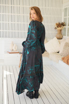 JAASE | MIDNIGHT LILLY LONG SLEEVE CARMEN MAXI DRESS | Bohemian Love Runway