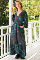JAASE | MIDNIGHT LILLY LONG SLEEVE CARMEN MAXI DRESS | Bohemian Love Runway
