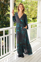 JAASE | MIDNIGHT LILLY LONG SLEEVE CARMEN MAXI DRESS | Bohemian Love Runway
