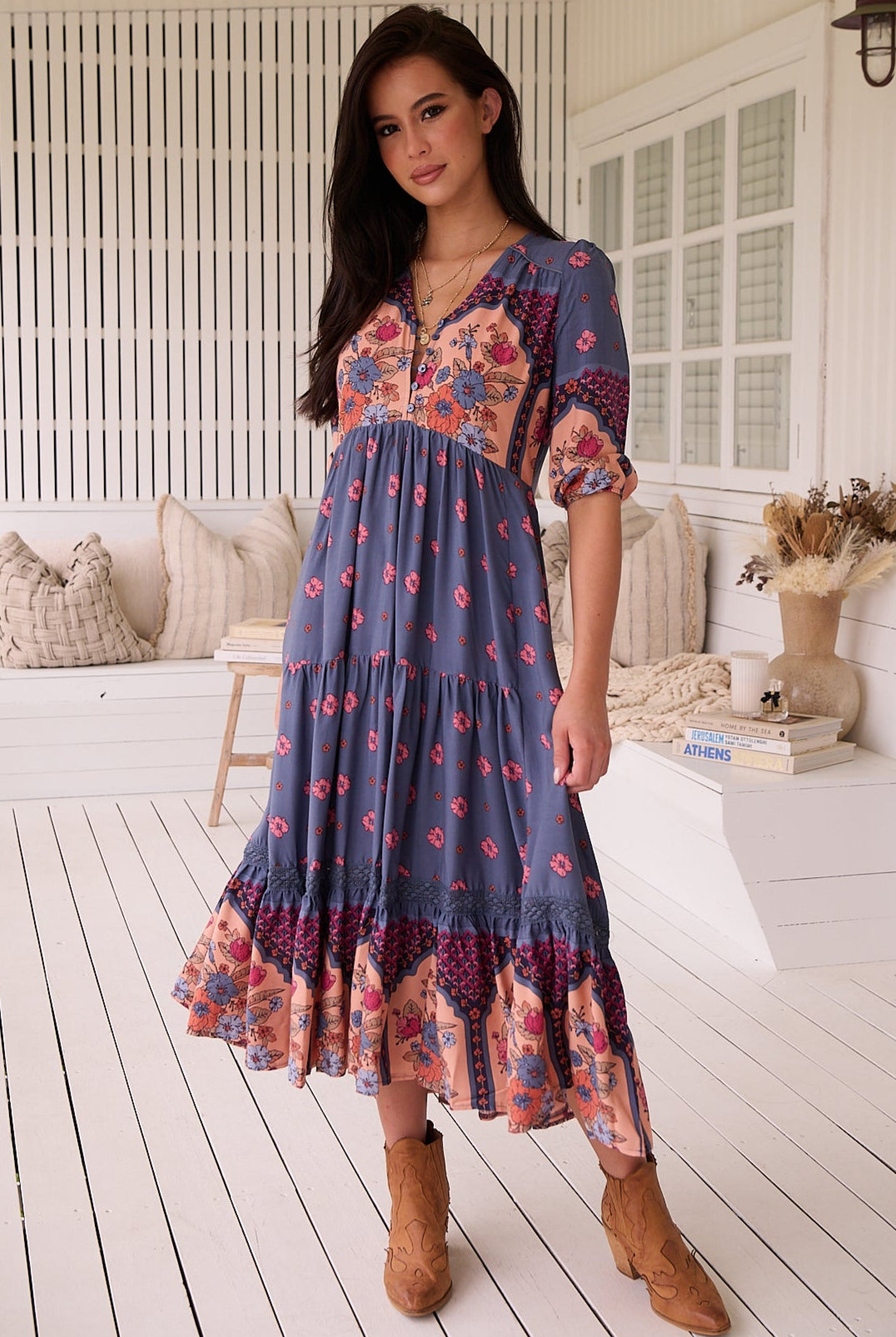 JAASE | LANEY EVE LACE MIDI DRESS | Bohemian Love Runway