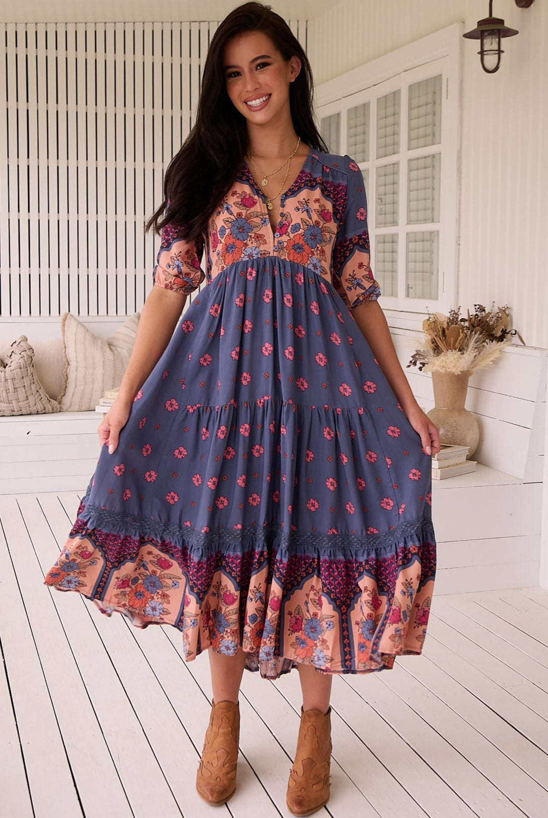 JAASE | LANEY EVE LACE MIDI DRESS | Bohemian Love Runway