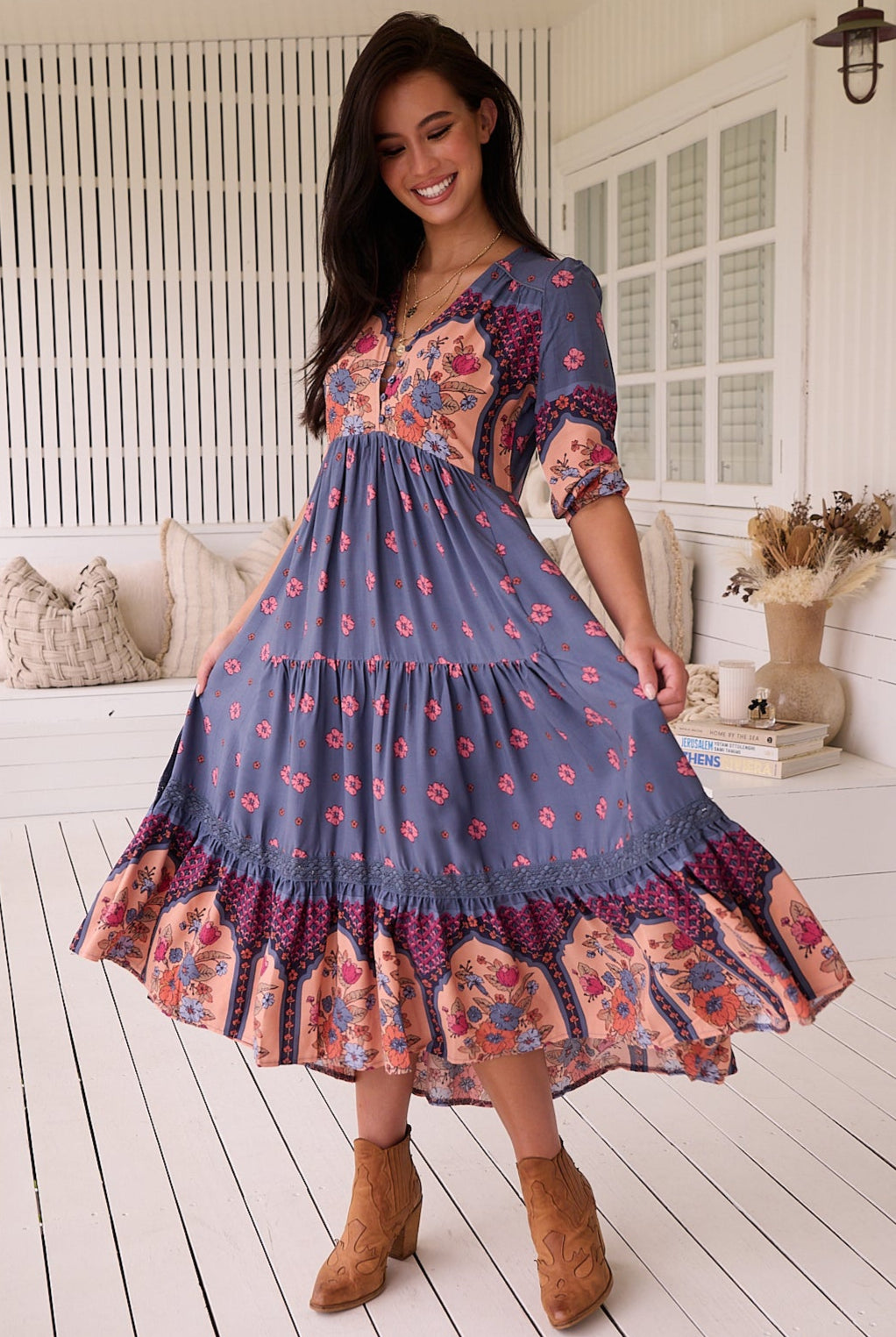 JAASE | LANEY EVE LACE MIDI DRESS | Bohemian Love Runway