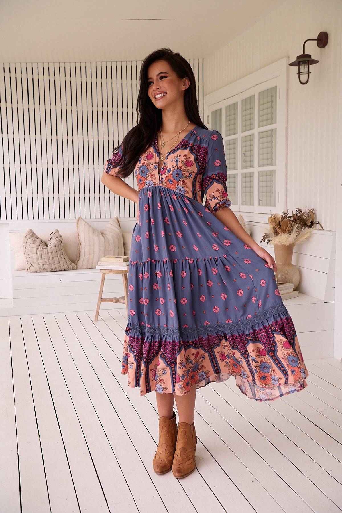 JAASE | LANEY EVE LACE MIDI DRESS | Bohemian Love Runway