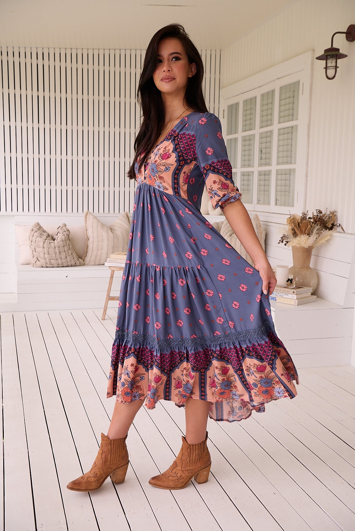 JAASE | LANEY EVE LACE MIDI DRESS | Bohemian Love Runway