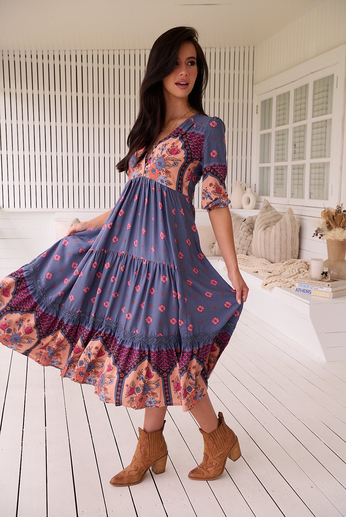 JAASE | LANEY EVE LACE MIDI DRESS | Bohemian Love Runway