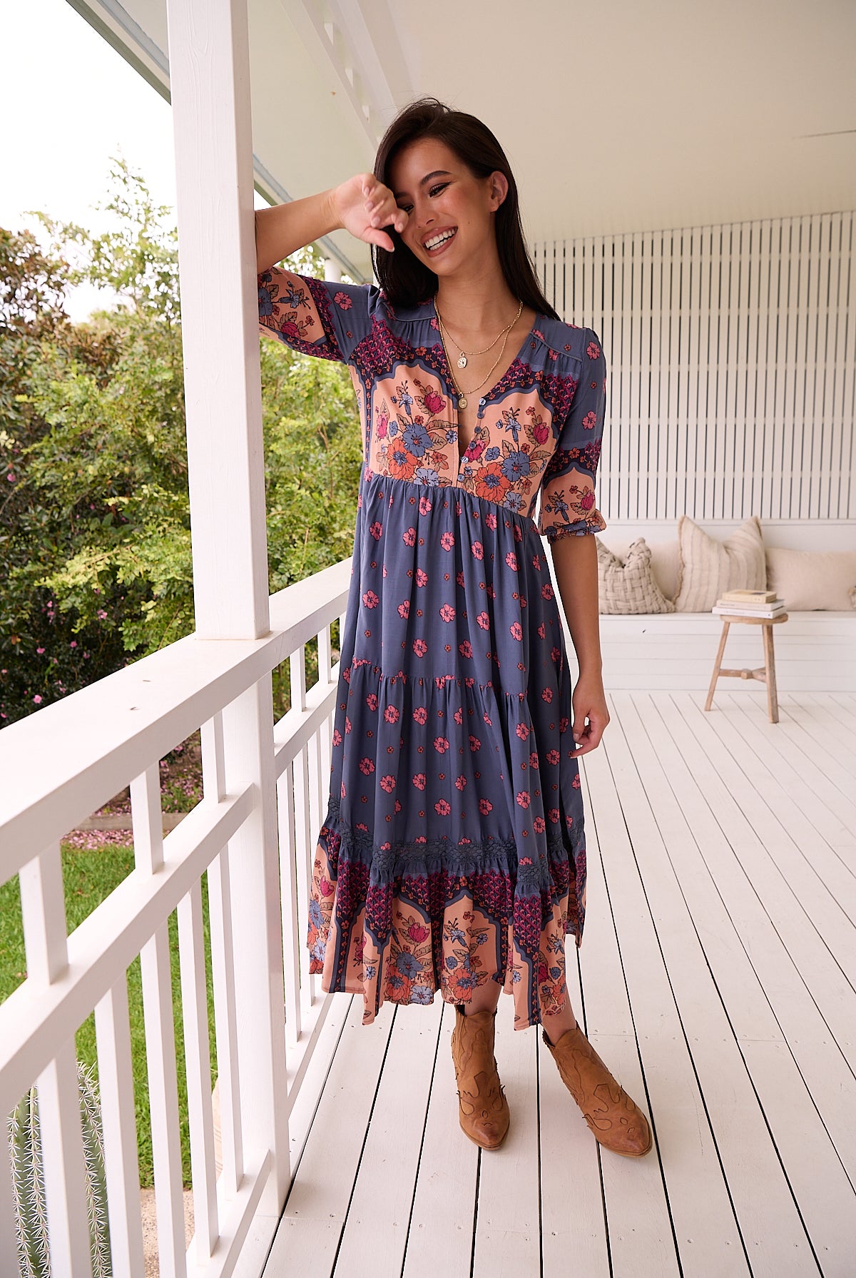 JAASE | LANEY EVE LACE MIDI DRESS | Bohemian Love Runway