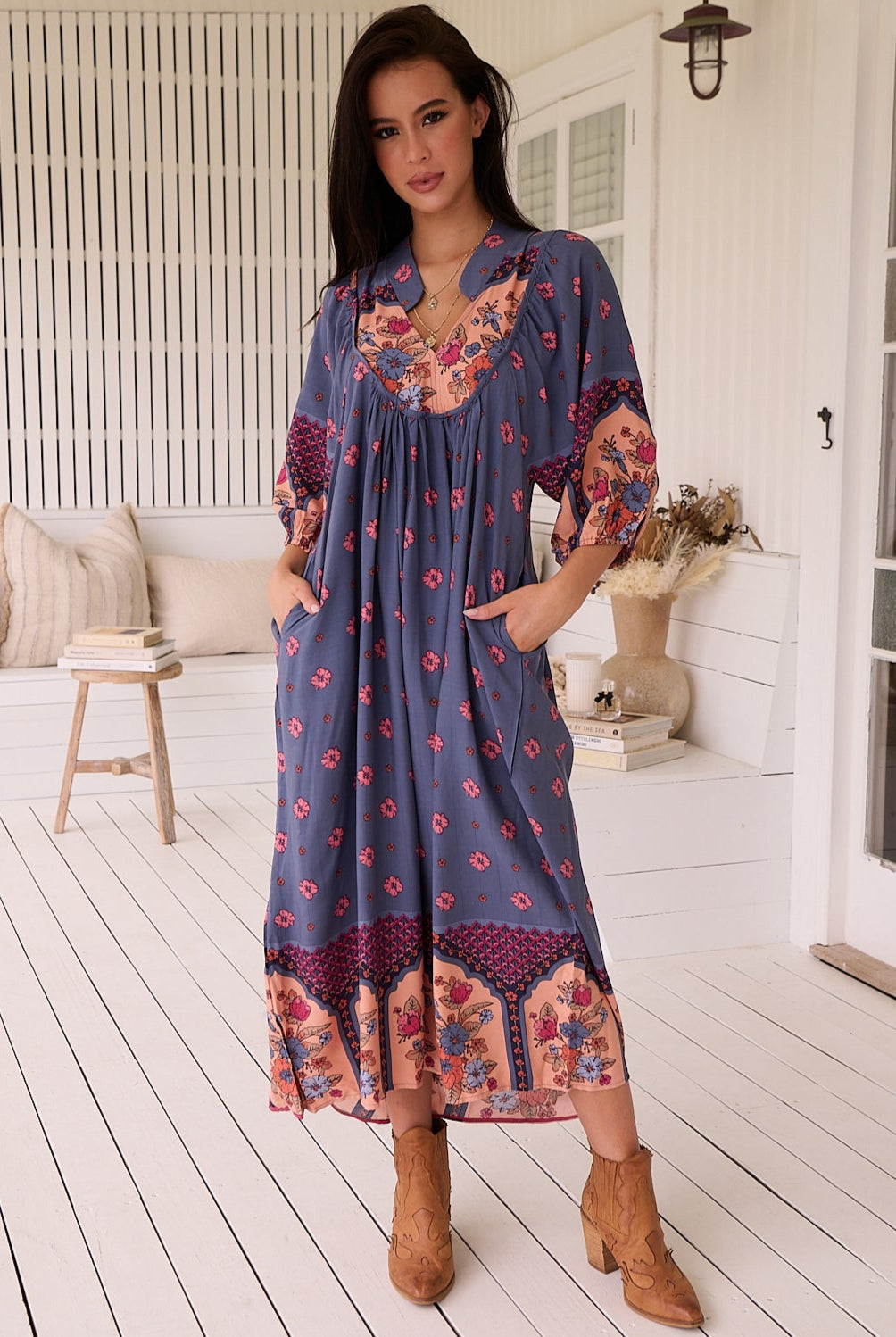 JAASE | LANEY BOHEME MIDI DRESS | Bohemian Love Runway