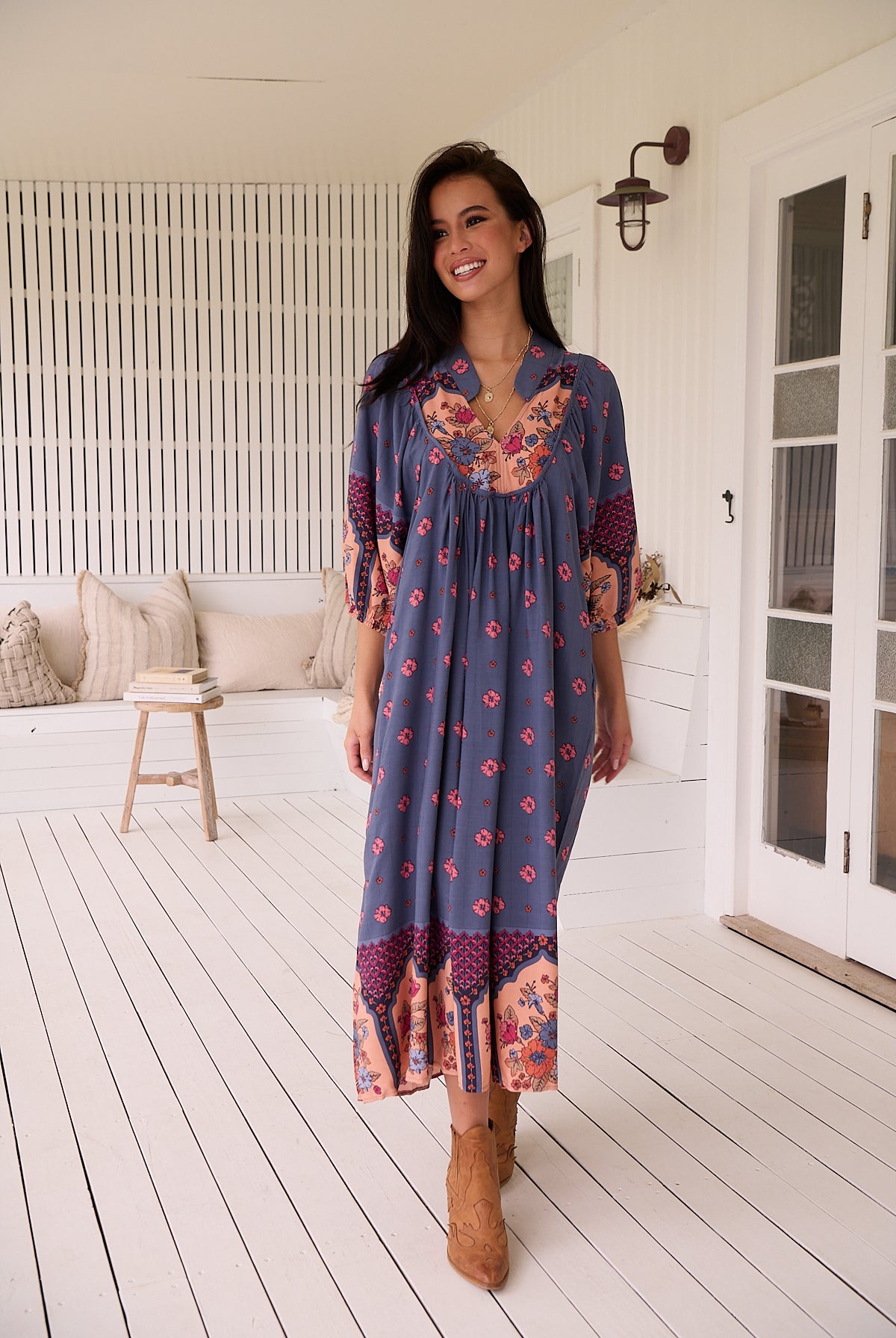 JAASE | LANEY BOHEME MIDI DRESS | Bohemian Love Runway
