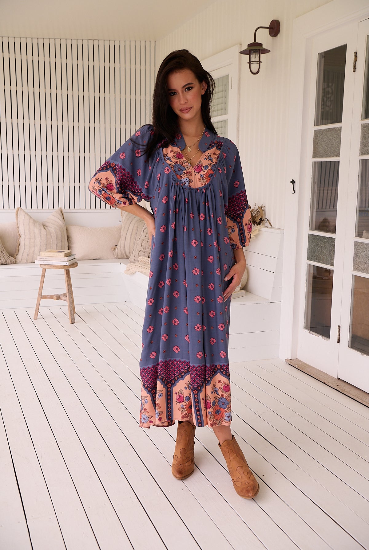 JAASE | LANEY BOHEME MIDI DRESS | Bohemian Love Runway