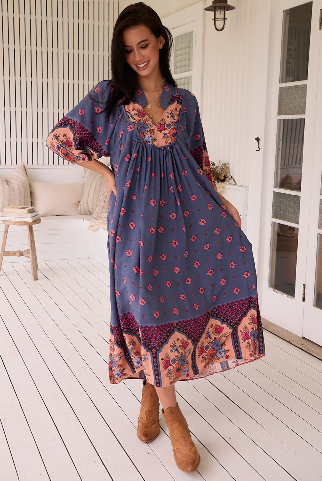 JAASE | LANEY BOHEME MIDI DRESS | Bohemian Love Runway