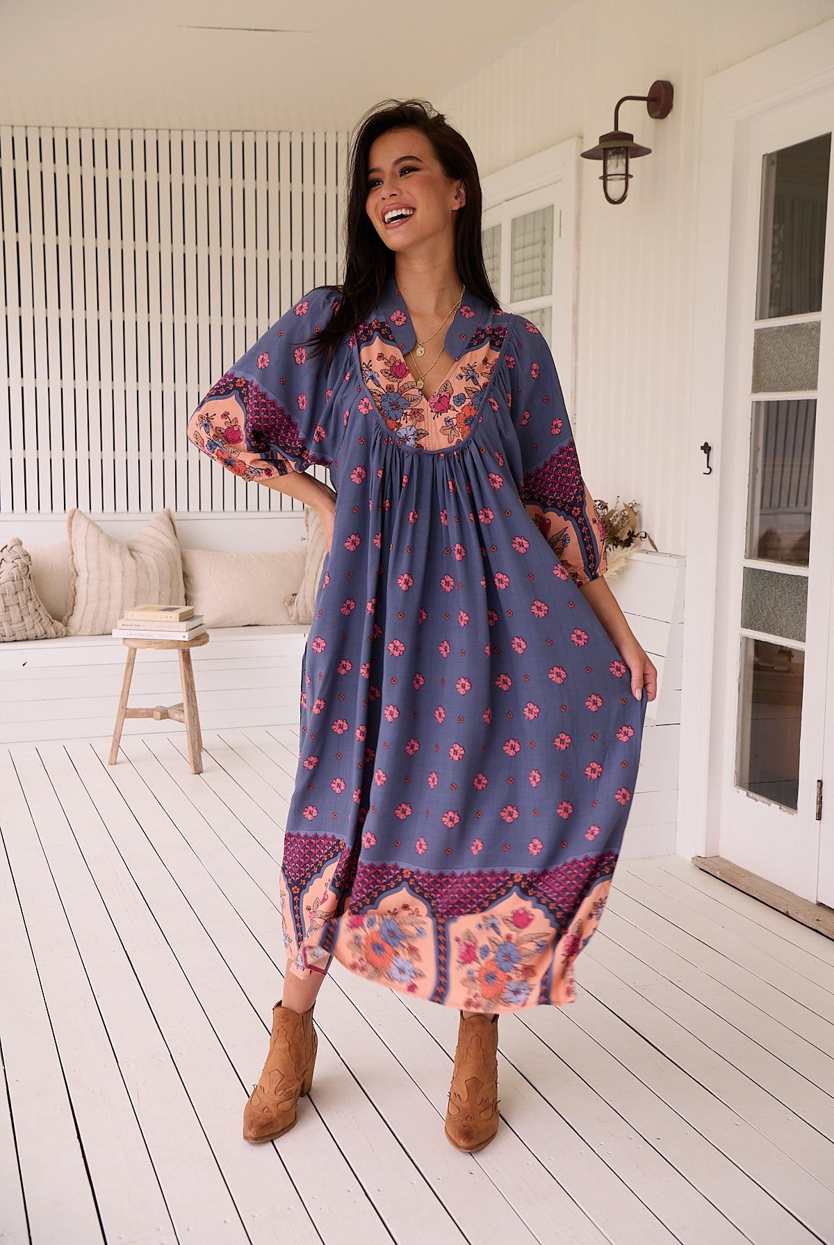 JAASE | LANEY BOHEME MIDI DRESS | Bohemian Love Runway