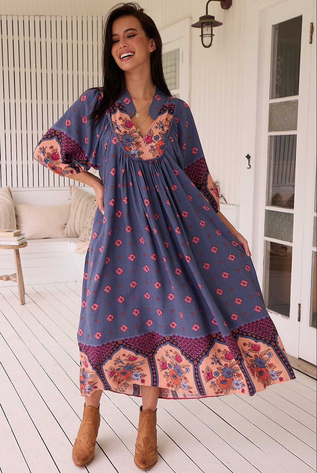 JAASE | LANEY BOHEME MIDI DRESS | Bohemian Love Runway