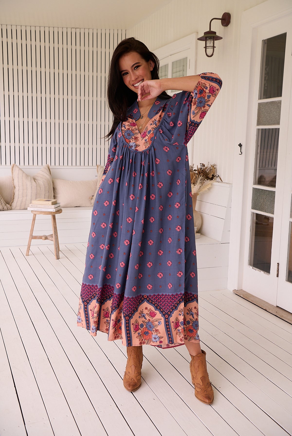JAASE | LANEY BOHEME MIDI DRESS | Bohemian Love Runway