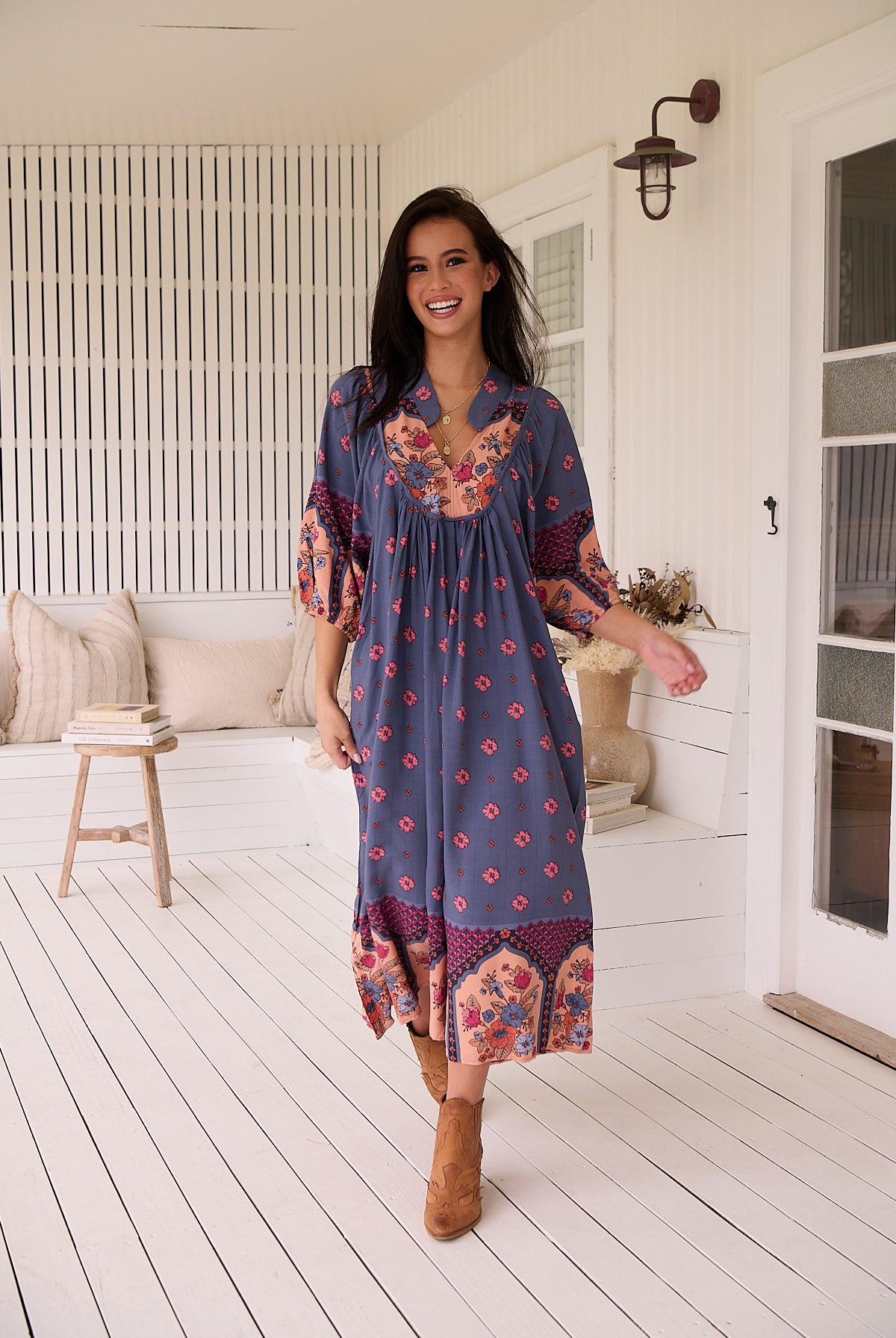 JAASE | LANEY BOHEME MIDI DRESS | Bohemian Love Runway