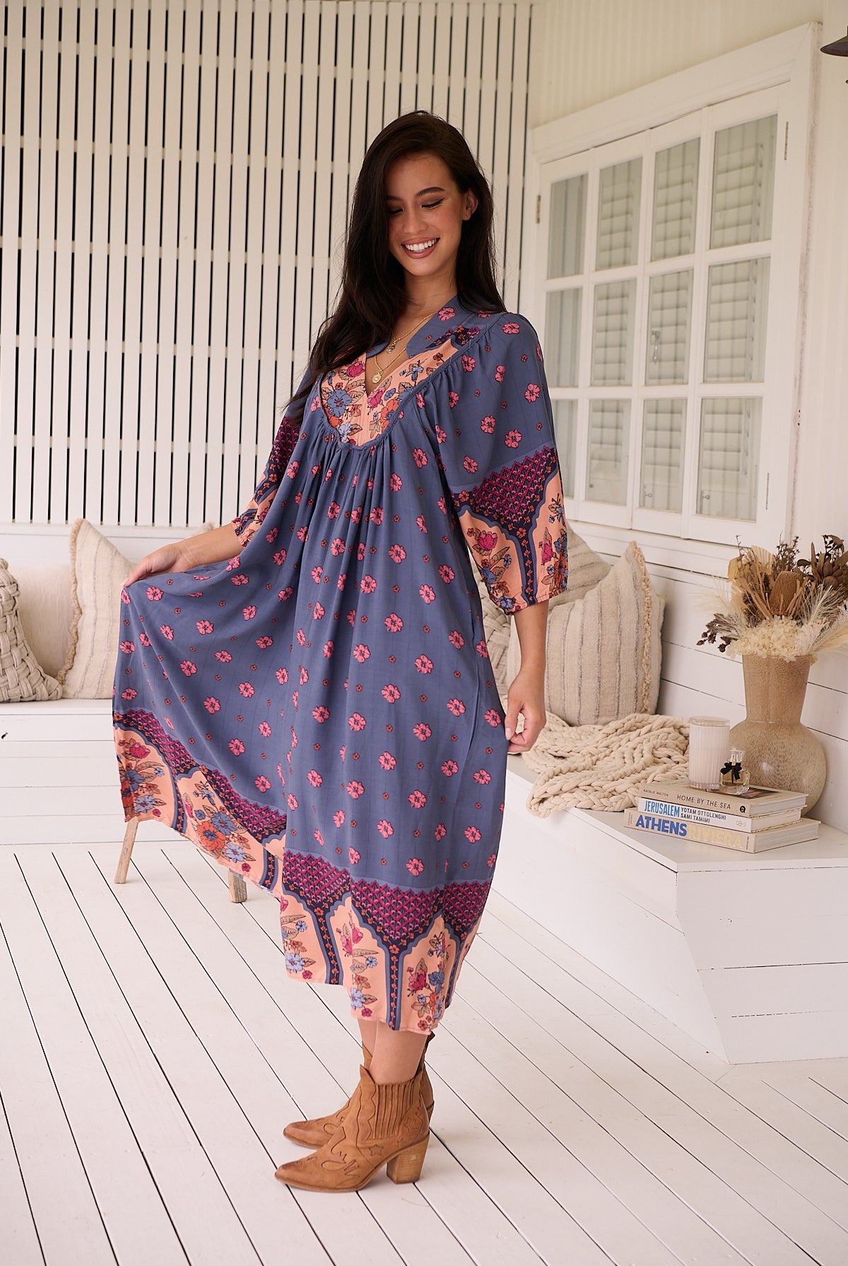 JAASE | LANEY BOHEME MIDI DRESS | Bohemian Love Runway