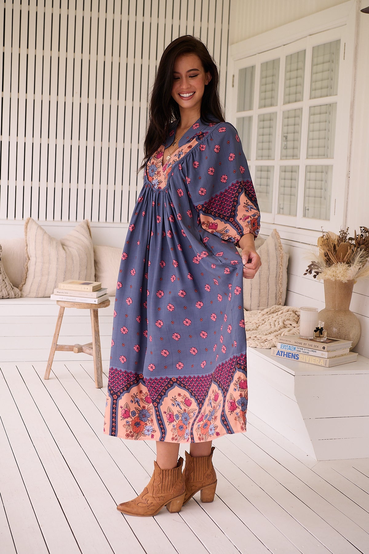 JAASE | LANEY BOHEME MIDI DRESS | Bohemian Love Runway