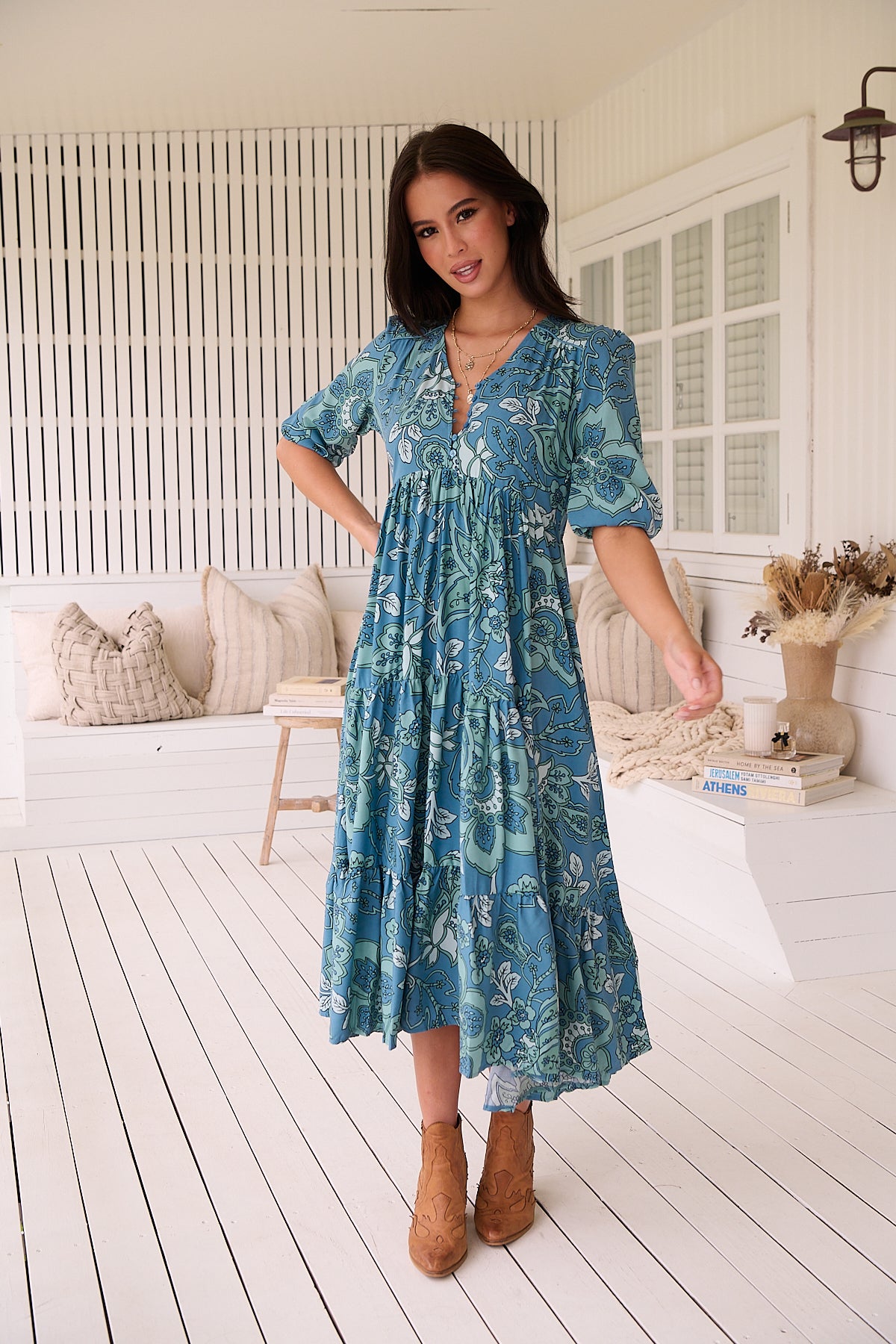 JAASE | SERENADE EVE MIDI DRESS | Bohemian Love Runway
