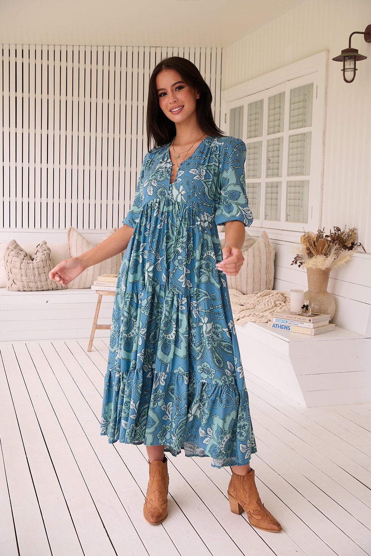 JAASE | SERENADE EVE MIDI DRESS | Bohemian Love Runway