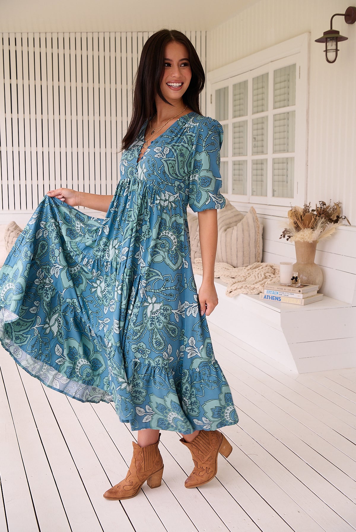 JAASE | SERENADE EVE MIDI DRESS | Bohemian Love Runway