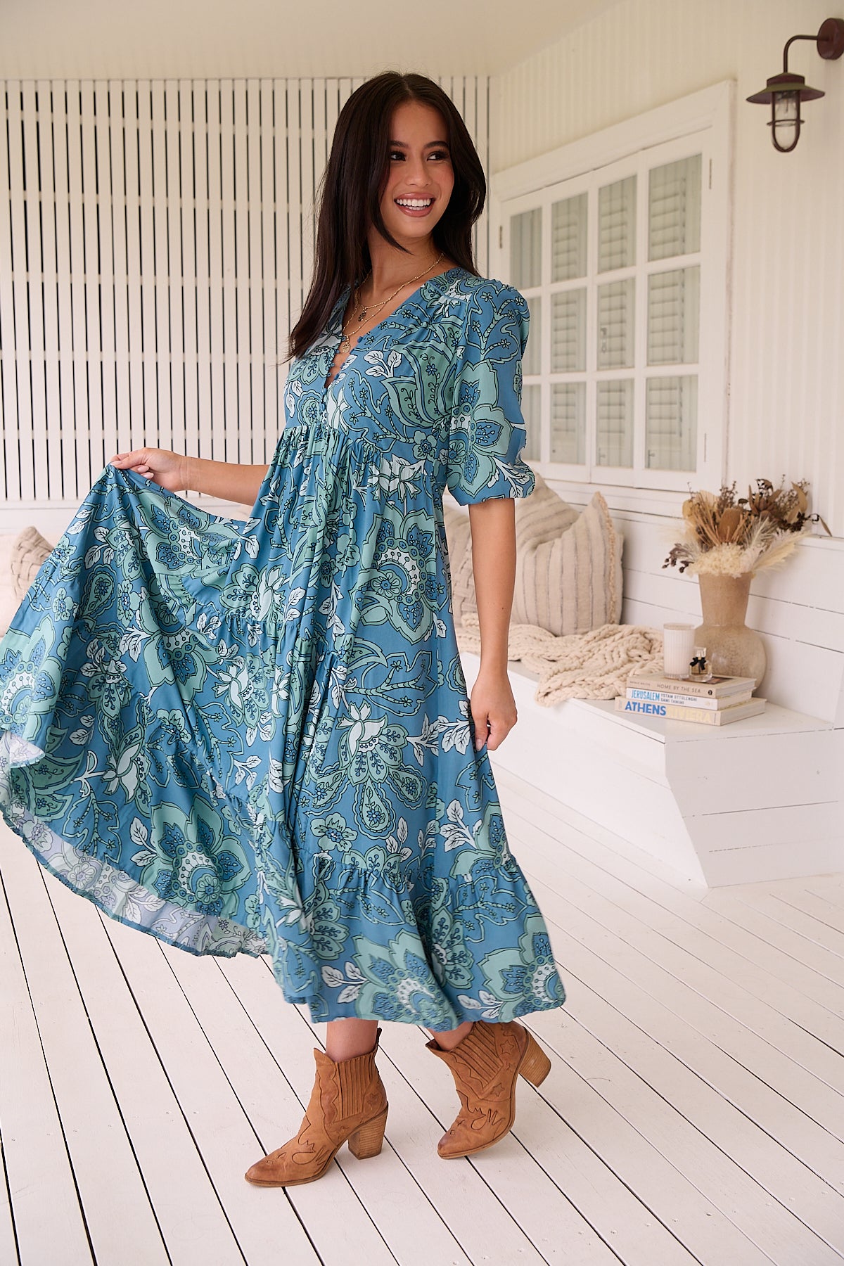 JAASE | SERENADE EVE MIDI DRESS | Bohemian Love Runway