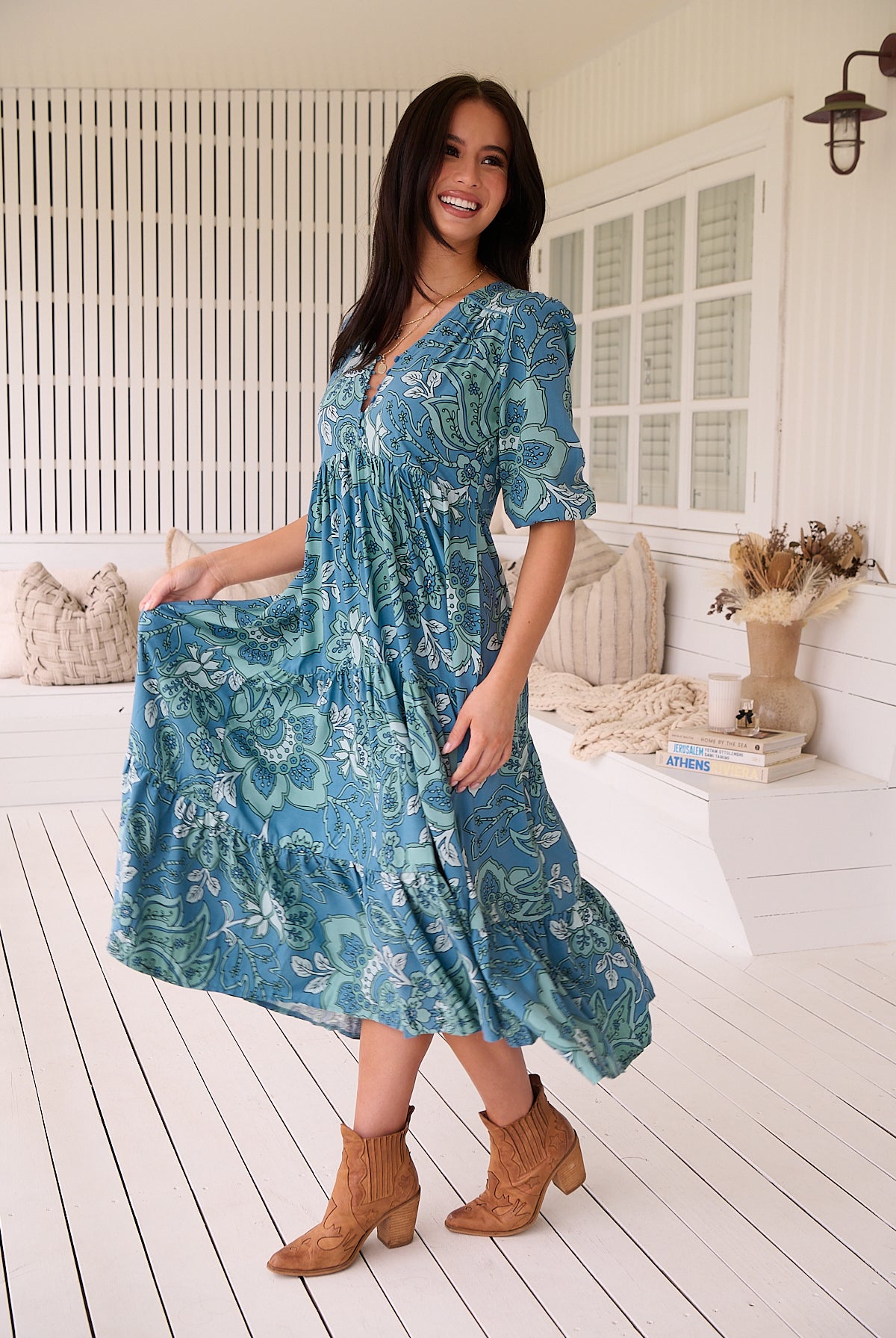 JAASE | SERENADE EVE MIDI DRESS | Bohemian Love Runway