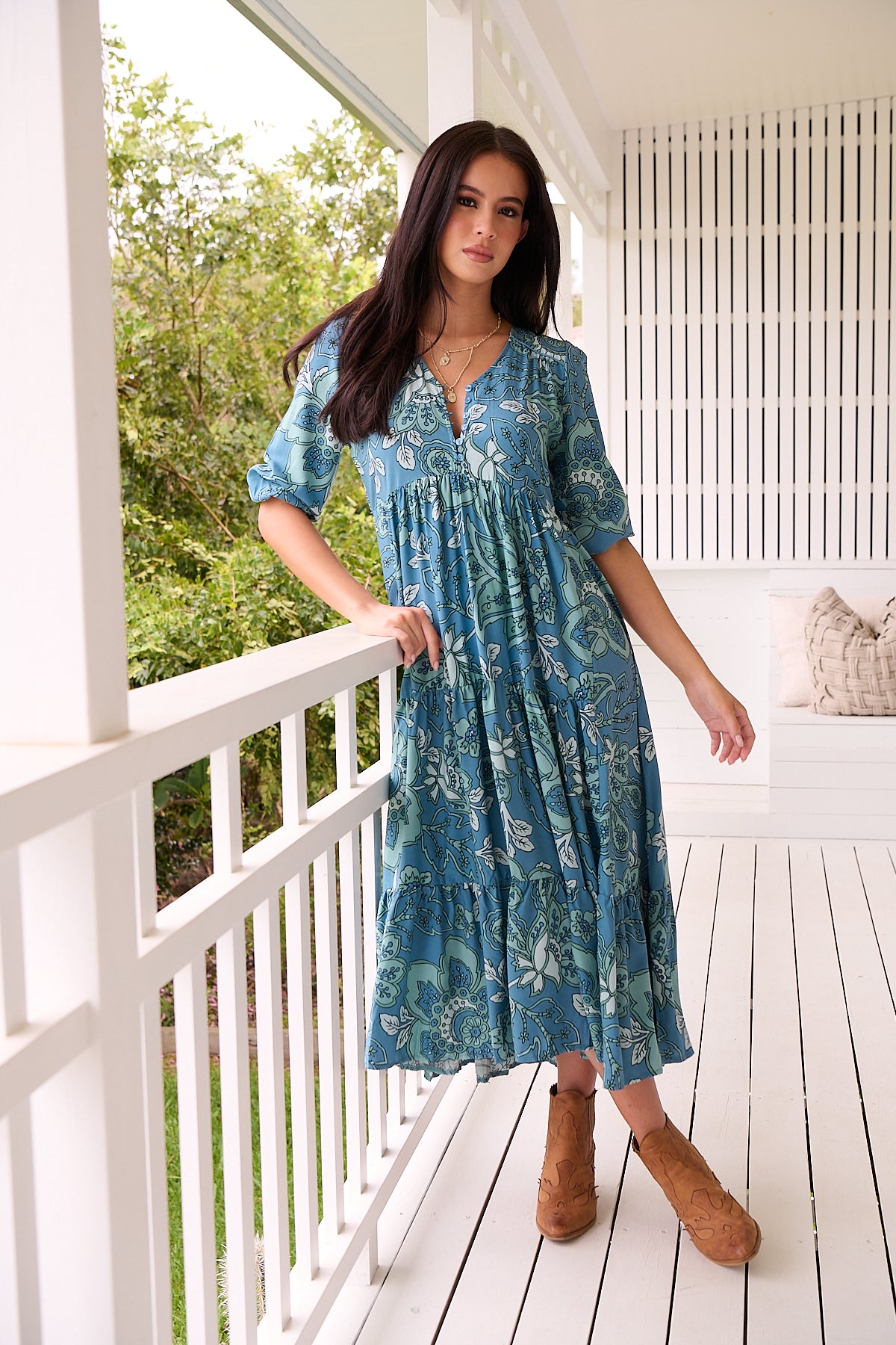 JAASE | SERENADE EVE MIDI DRESS | Bohemian Love Runway