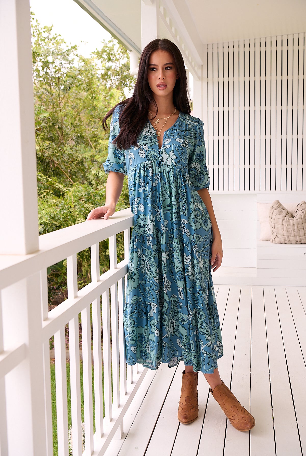 JAASE | SERENADE EVE MIDI DRESS | Bohemian Love Runway