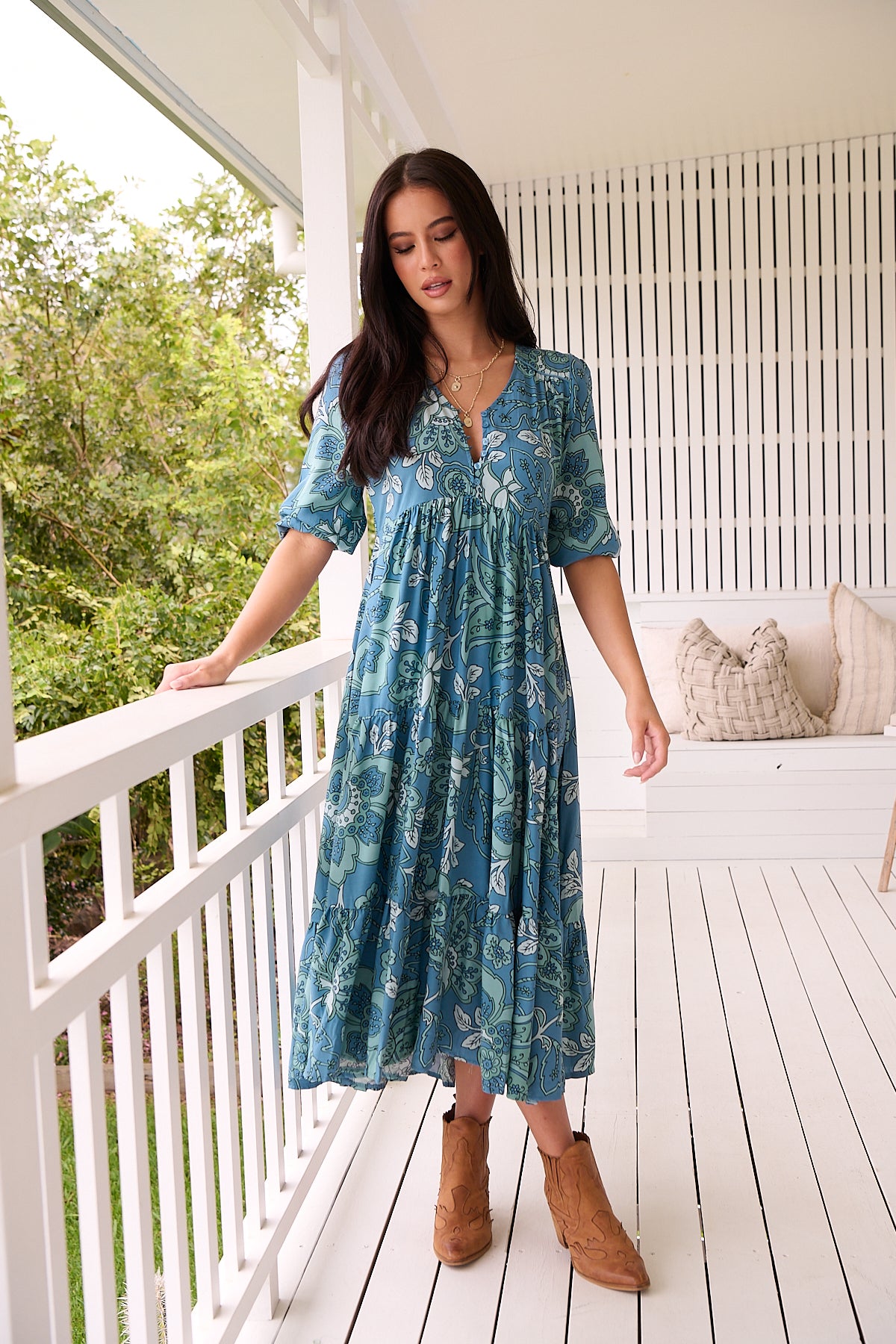 JAASE | SERENADE EVE MIDI DRESS | Bohemian Love Runway