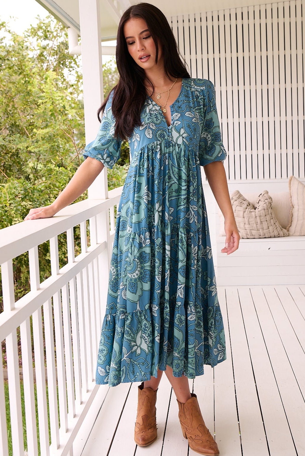 JAASE | SERENADE EVE MIDI DRESS | Bohemian Love Runway