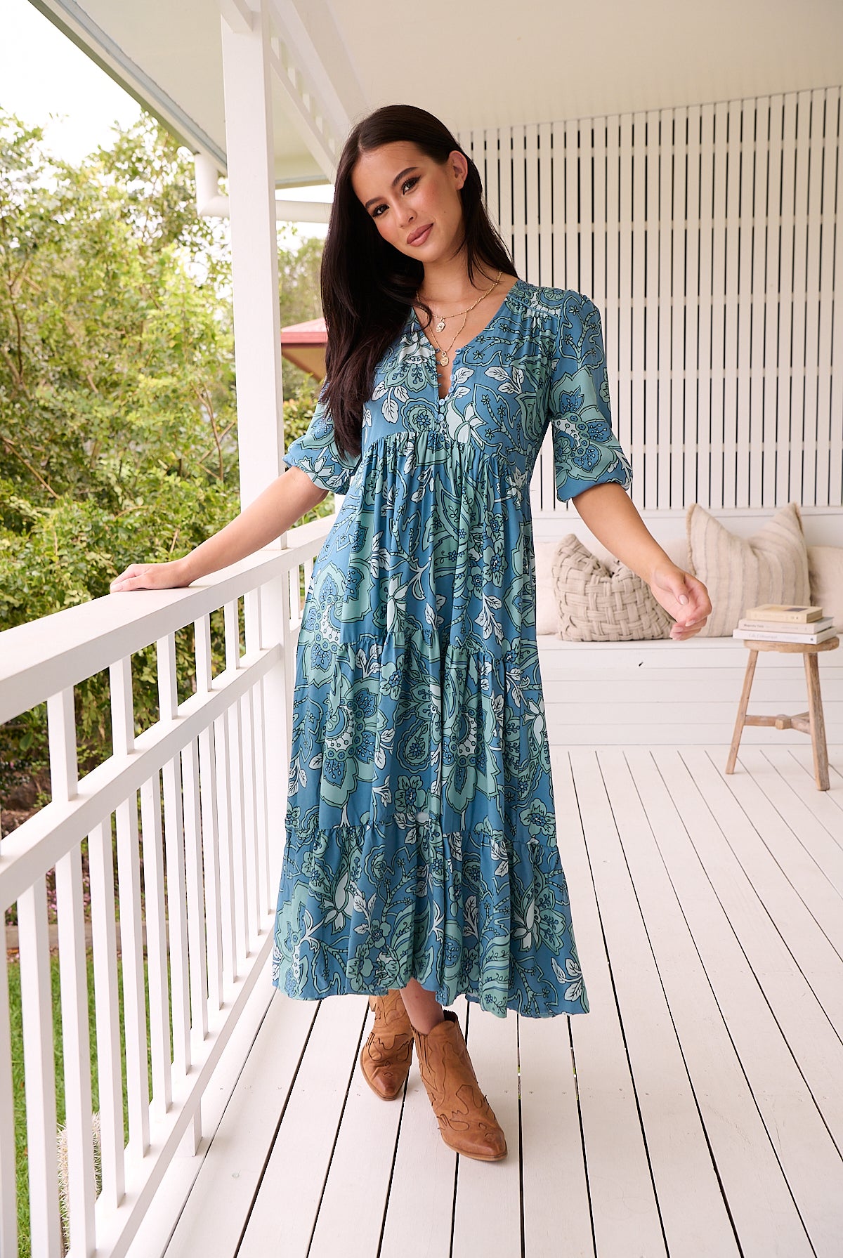 JAASE | SERENADE EVE MIDI DRESS | Bohemian Love Runway