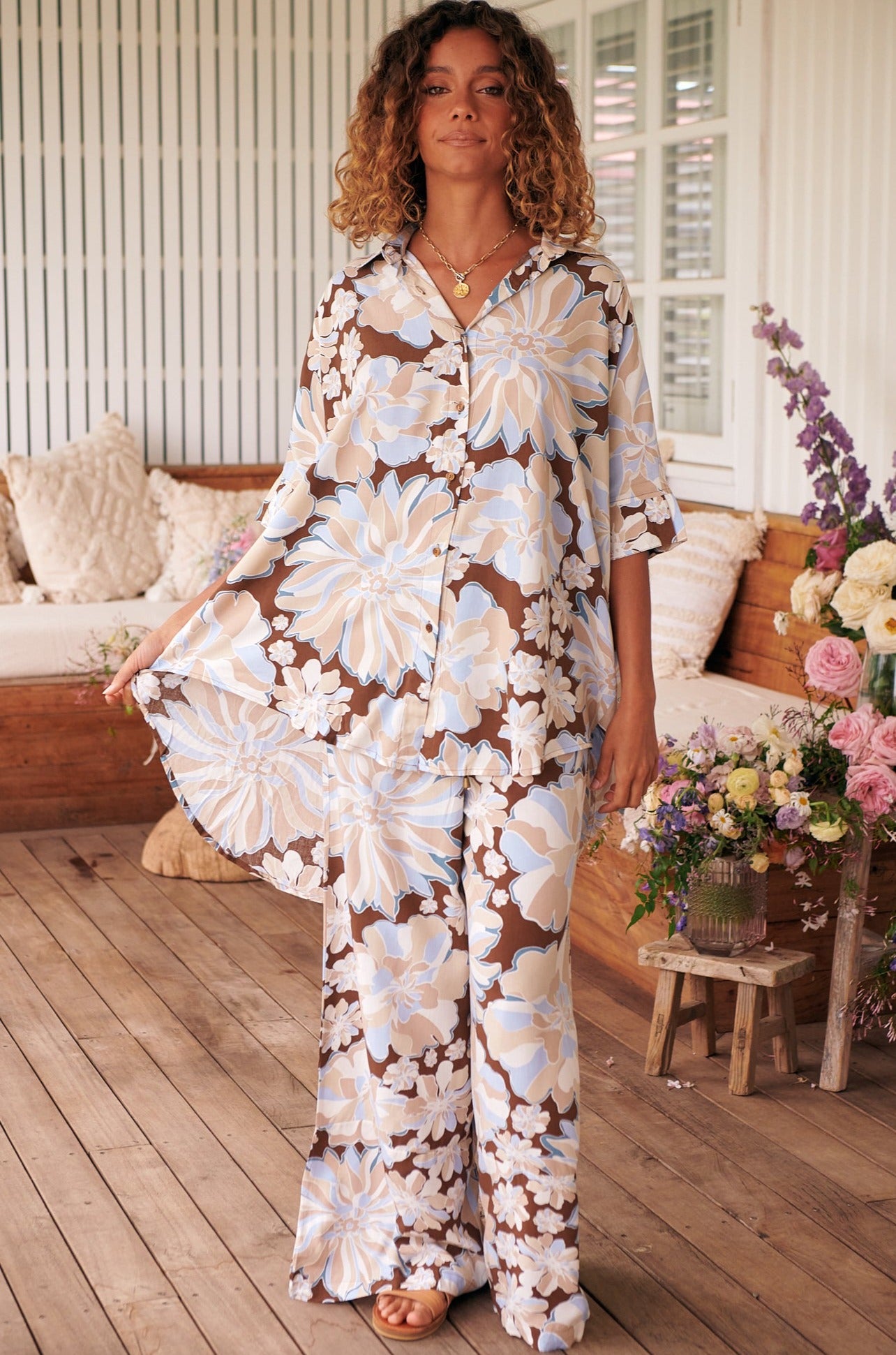 JAASE | CALYPSO BLUE BROOKES PANT | Bohemian Love Runway