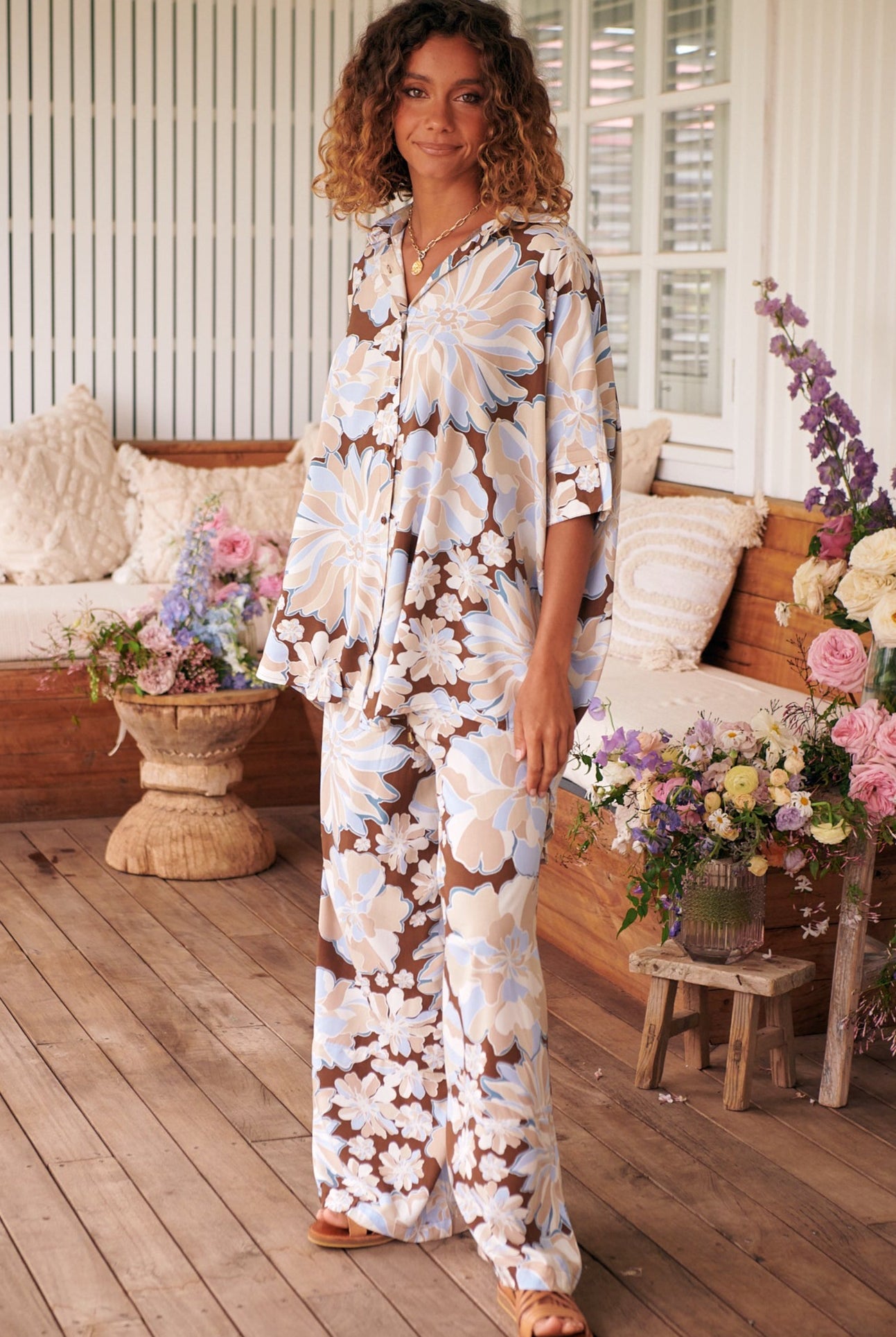 JAASE | CALYPSO BLUE BROOKES PANT | Bohemian Love Runway