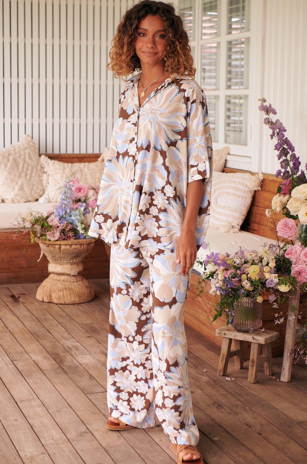 JAASE | CALYPSO BLUE BROOKES PANT | Bohemian Love Runway