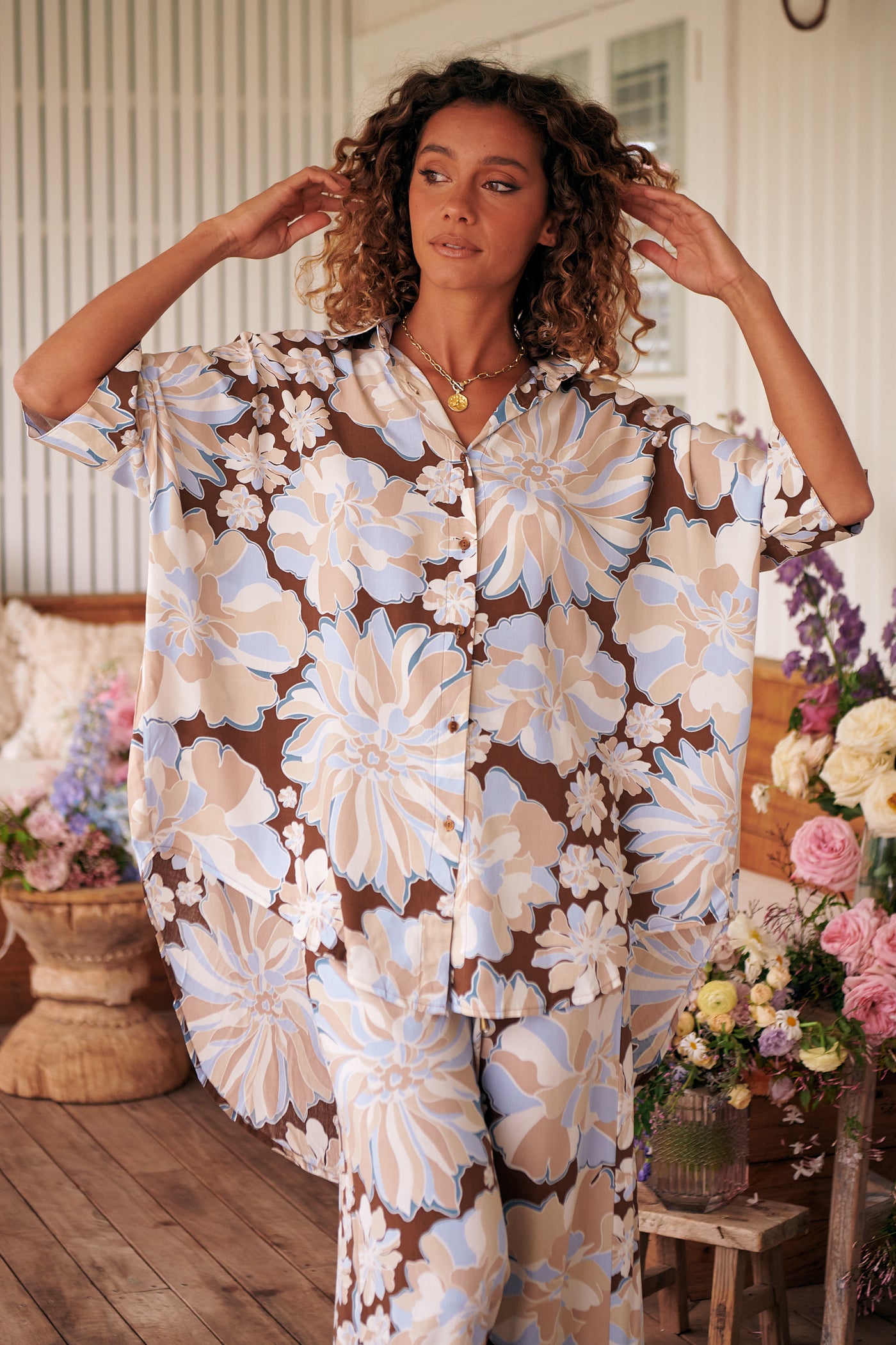 JAASE | CALYPSO BLUE BROOKES PANT | Bohemian Love Runway