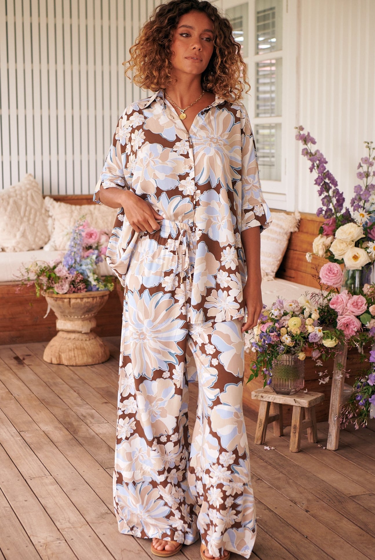 JAASE | CALYPSO BLUE BROOKES PANT | Bohemian Love Runway