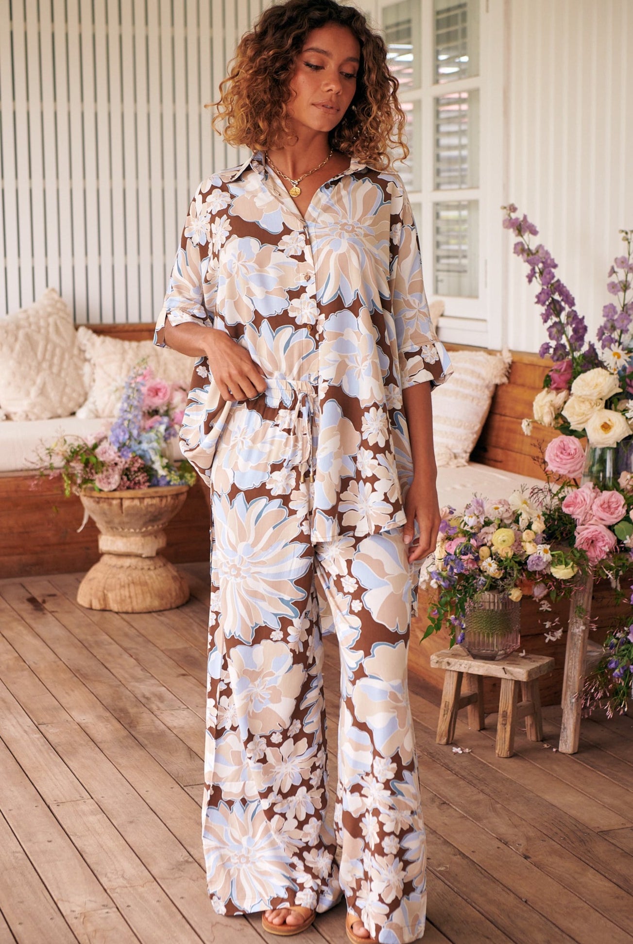 JAASE | CALYPSO BLUE BROOKES PANT | Bohemian Love Runway