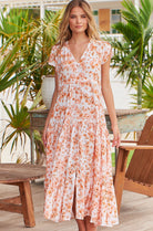 JAASE | APRICOT PRAIRIE MELISSA MAXI DRESS | Bohemian Love Runway