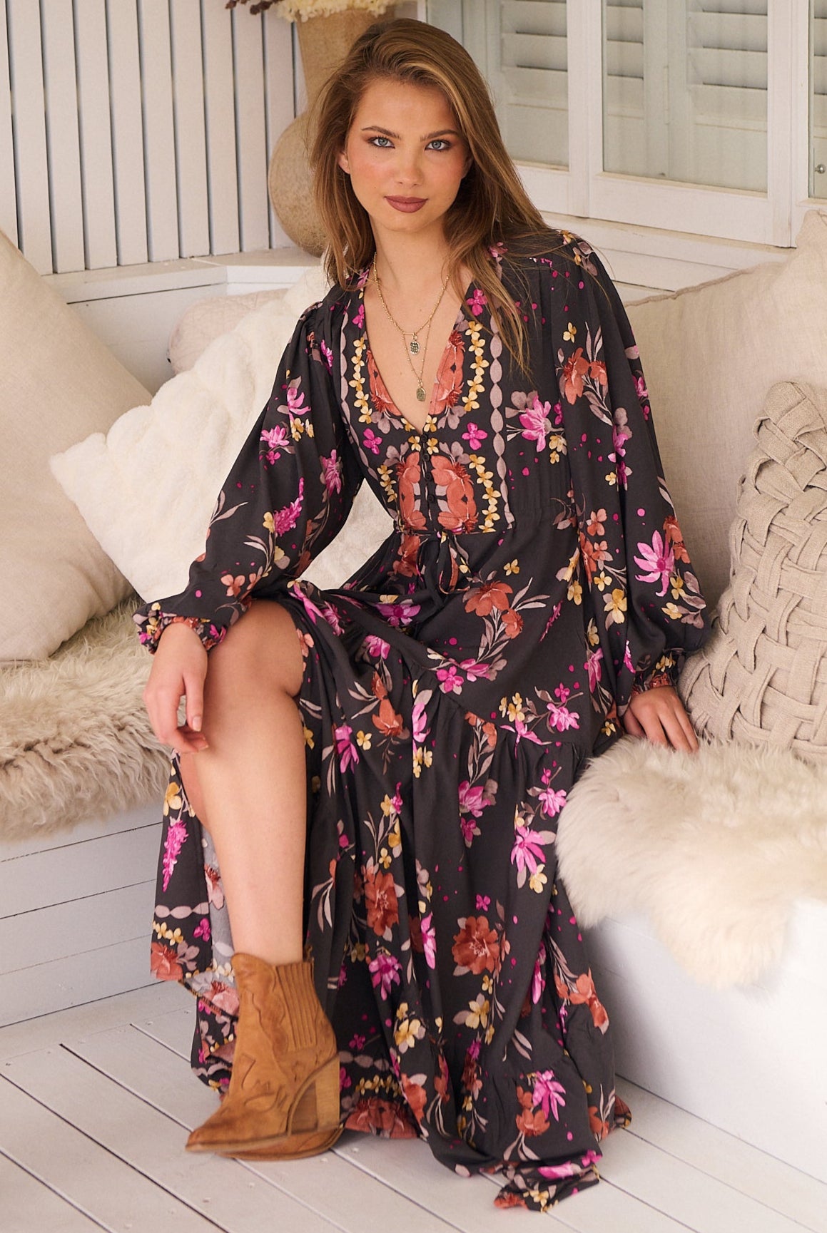 JAASE | MONARCH BLOOM TERESA MAXI DRESS | Bohemian Love Runway