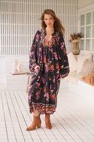 JAASE | MONARCH BLOOM BOHEME MIDI DRESS | Bohemian Love Runway
