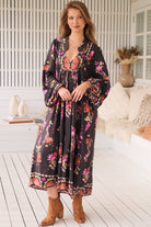 JAASE | MONARCH BLOOM BOHEME MIDI DRESS | Bohemian Love Runway