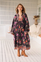 JAASE | MONARCH BLOOM BOHEME MIDI DRESS | Bohemian Love Runway