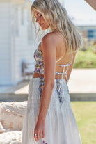 JAASE | DAYLILIES WHITE LINEN AURELIA CROP TOP | Bohemian Love Runway