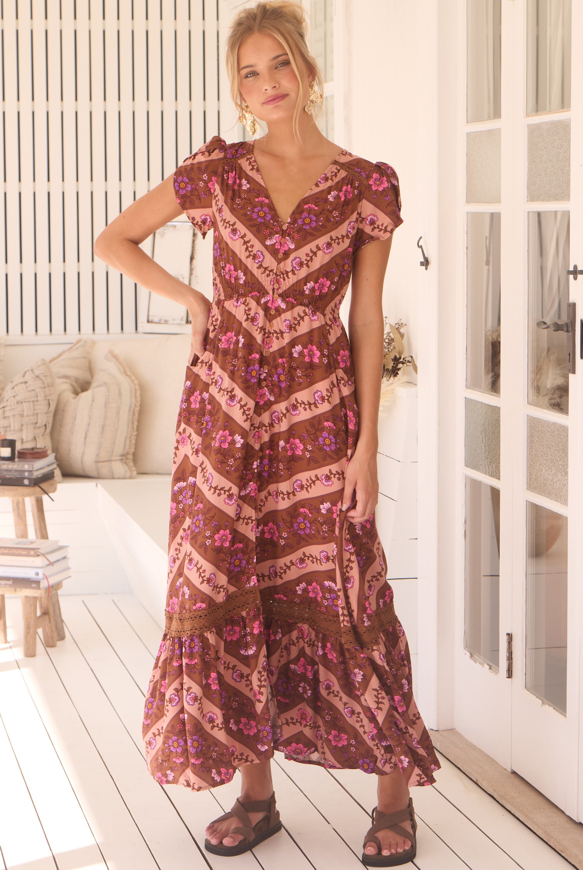 JAASE | SAVANNAH CARMEN MAXI DRESS | Bohemian Love Runway