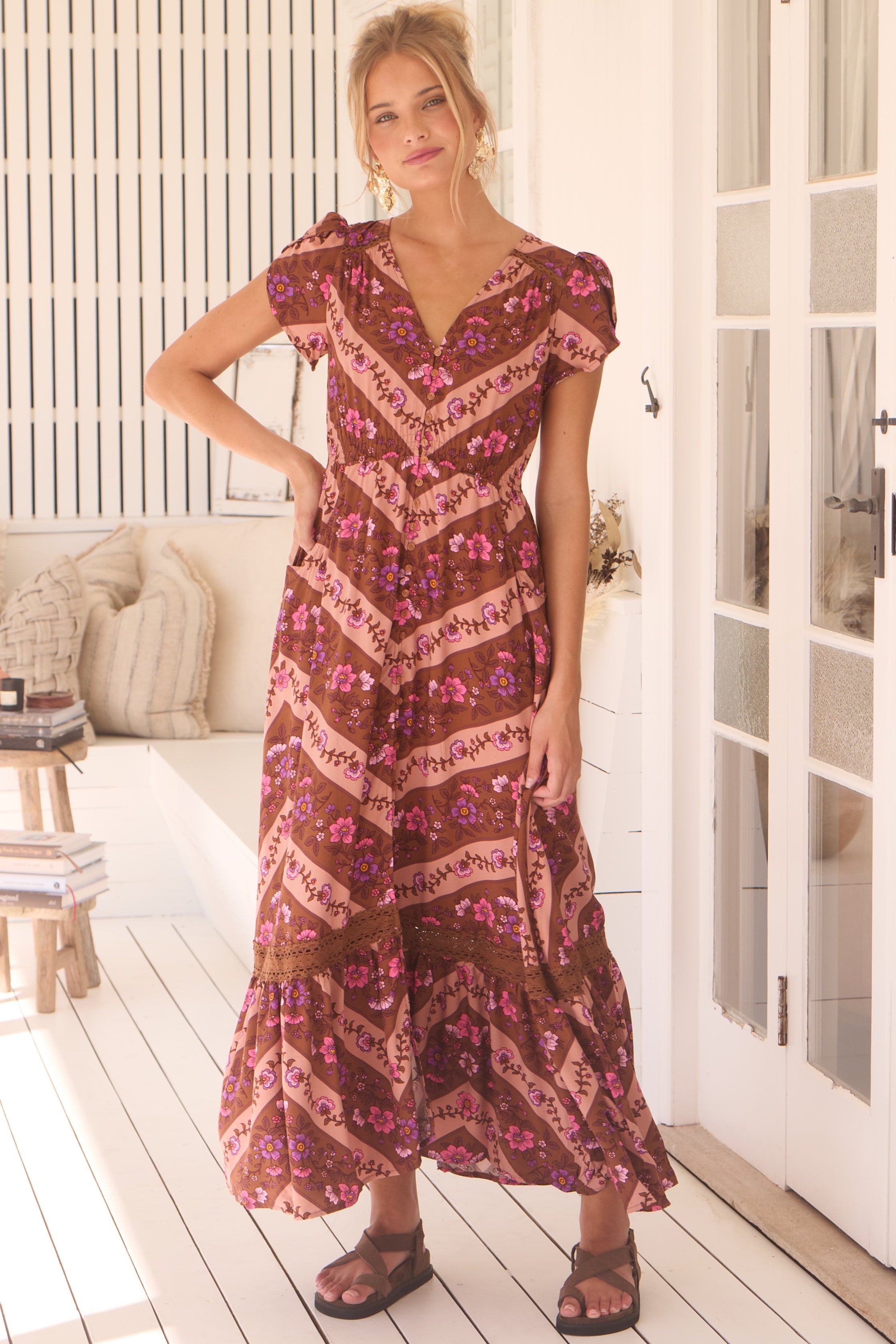 JAASE | SAVANNAH CARMEN MAXI DRESS | Bohemian Love Runway