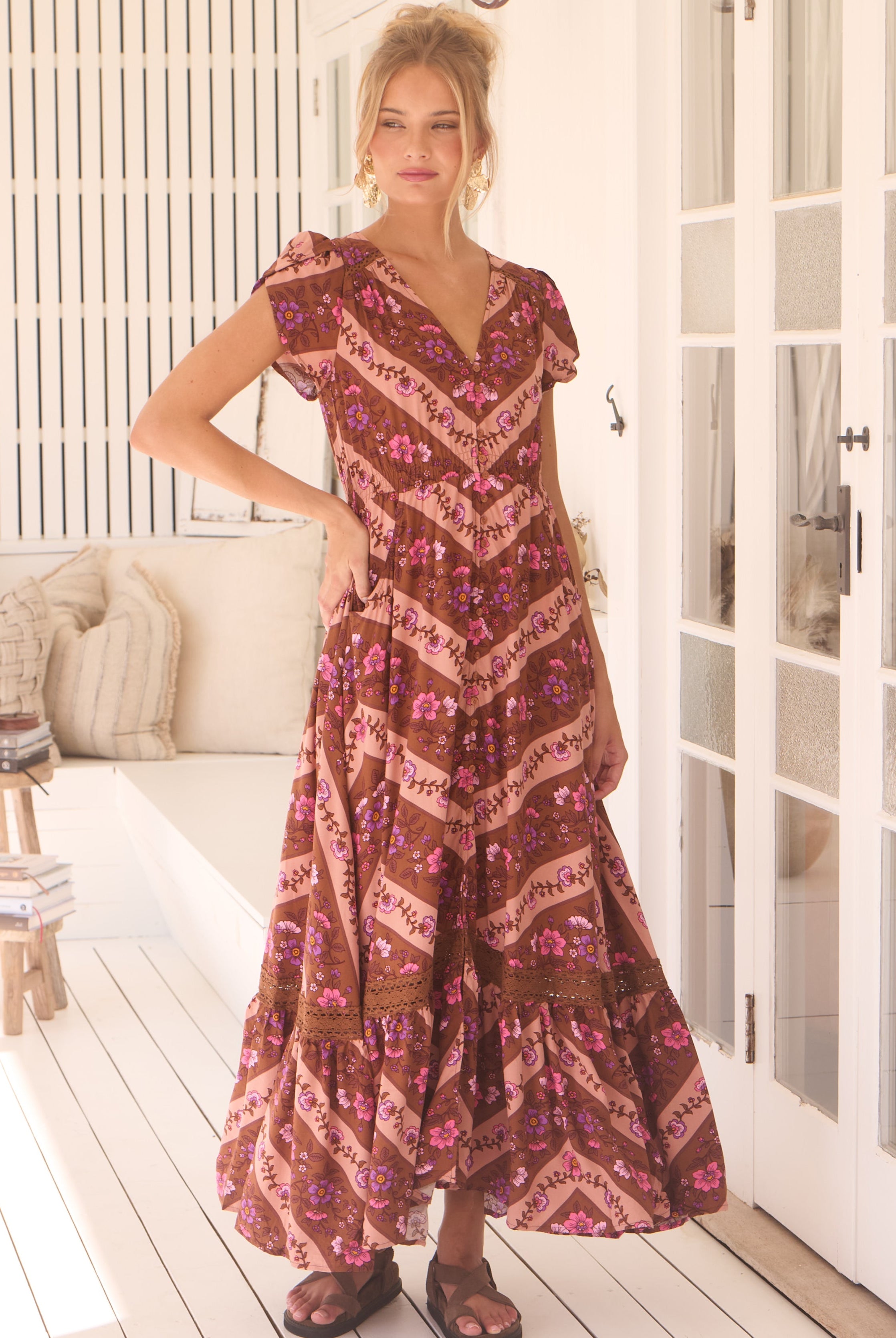 JAASE | SAVANNAH CARMEN MAXI DRESS | Bohemian Love Runway
