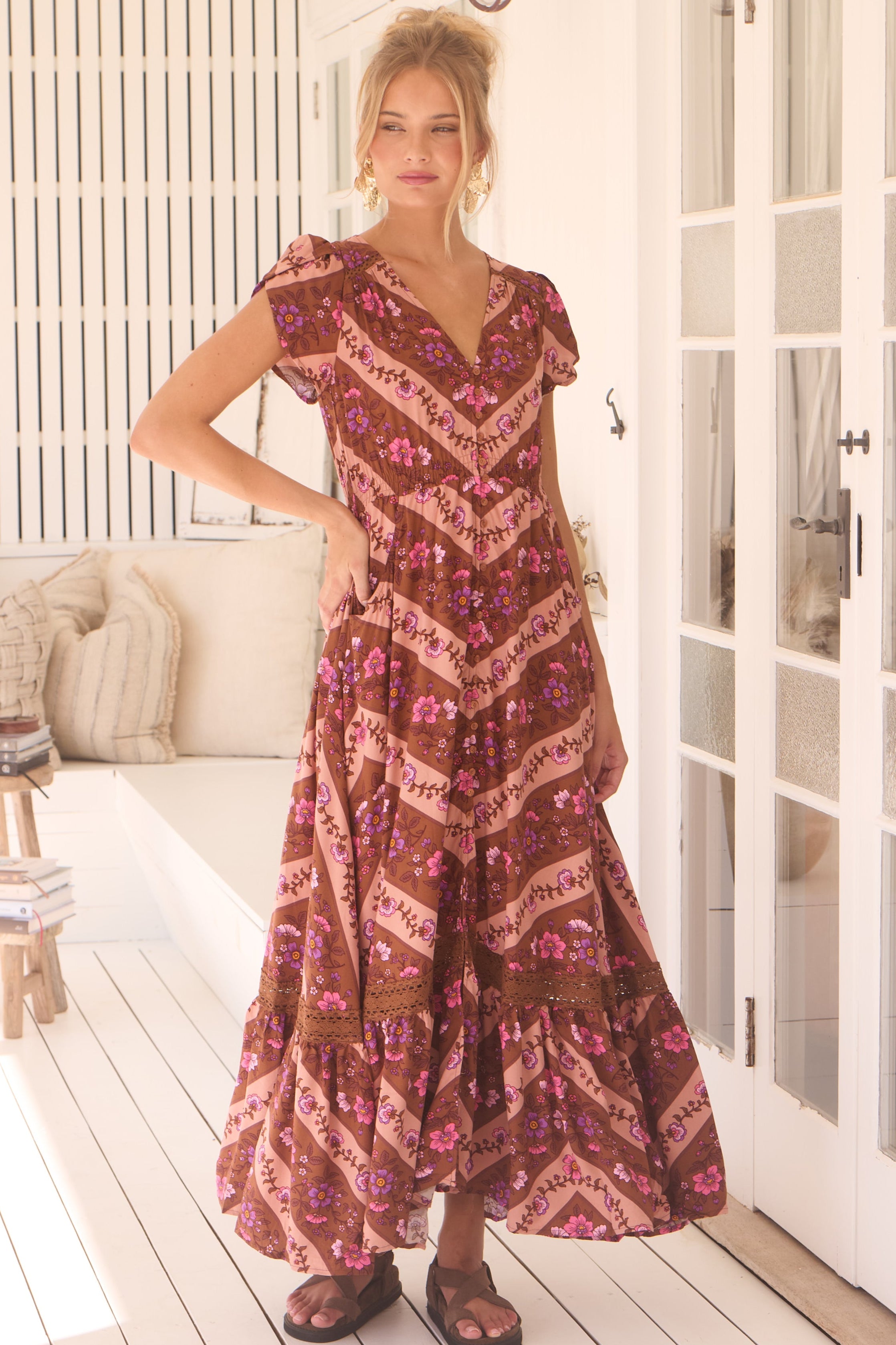 JAASE | SAVANNAH CARMEN MAXI DRESS | Bohemian Love Runway