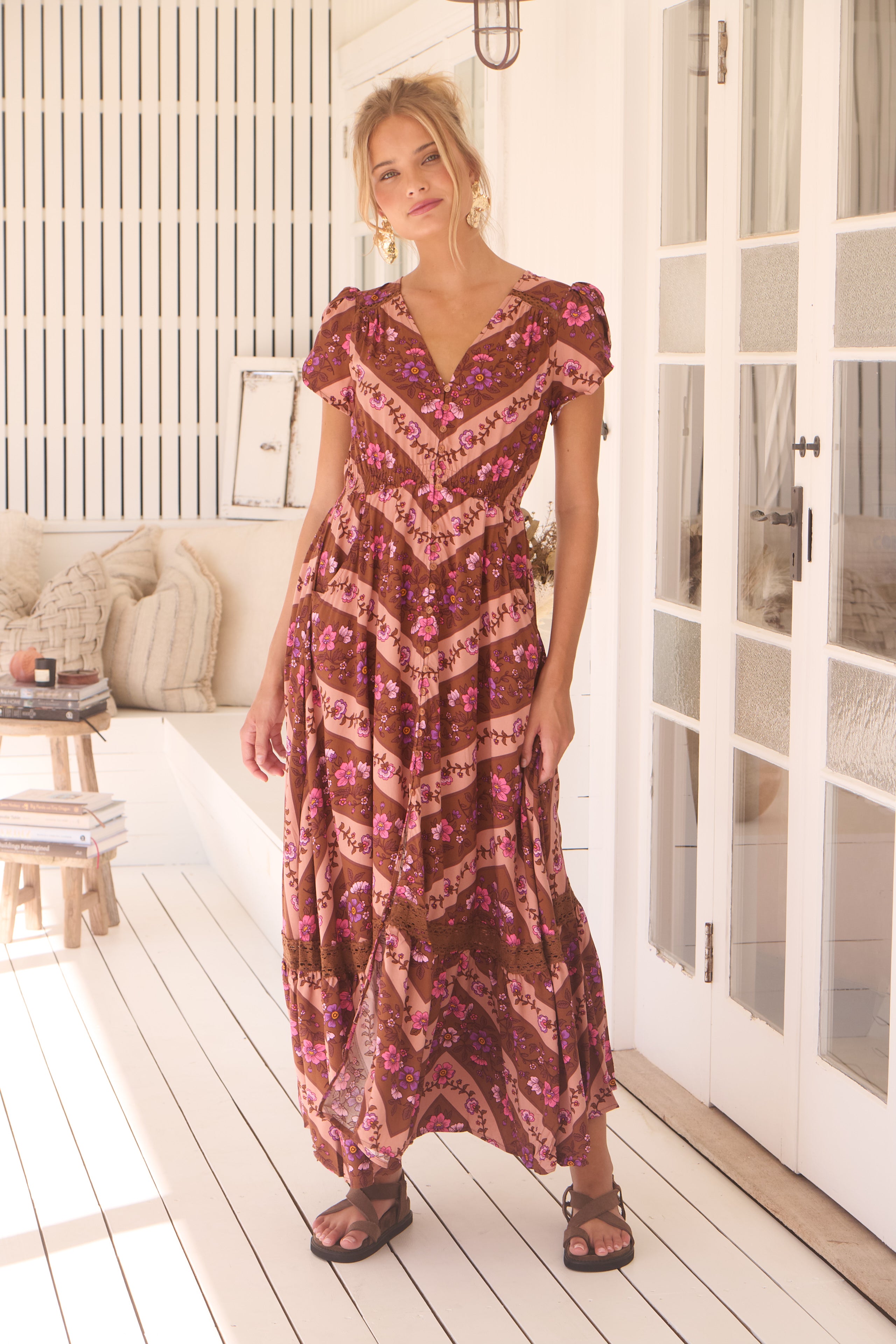 JAASE | SAVANNAH CARMEN MAXI DRESS | Bohemian Love Runway