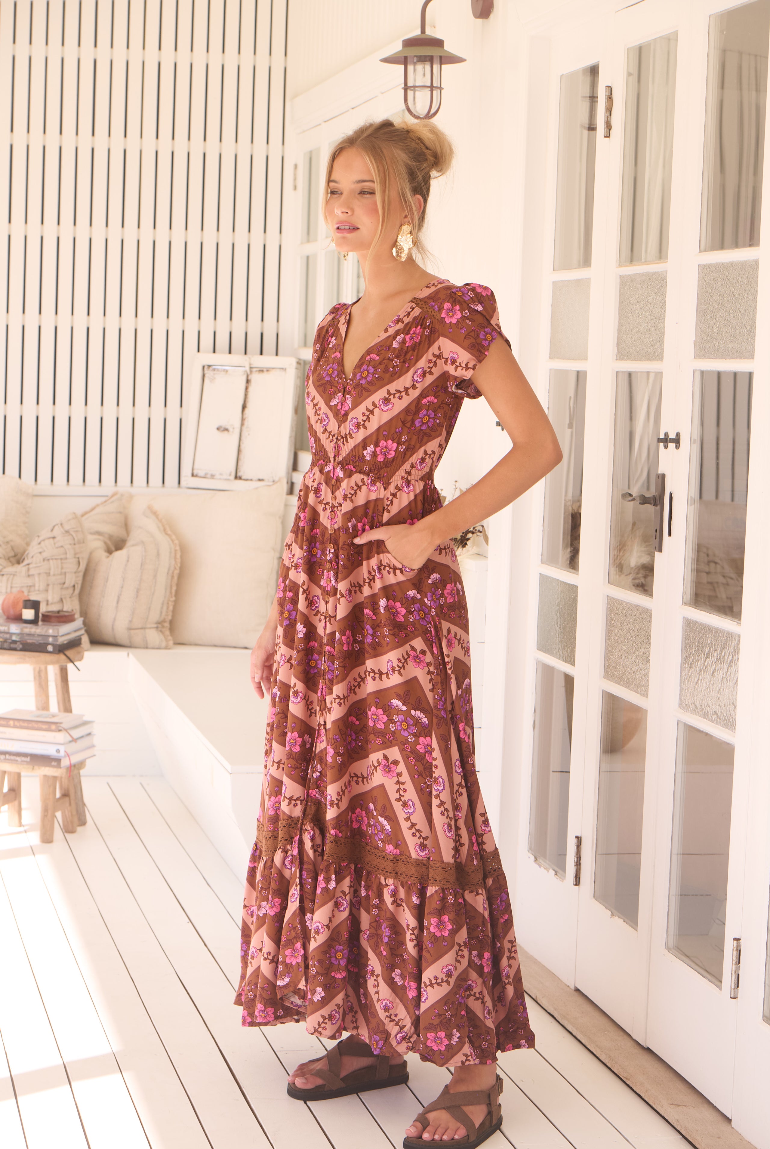JAASE | SAVANNAH CARMEN MAXI DRESS | Bohemian Love Runway