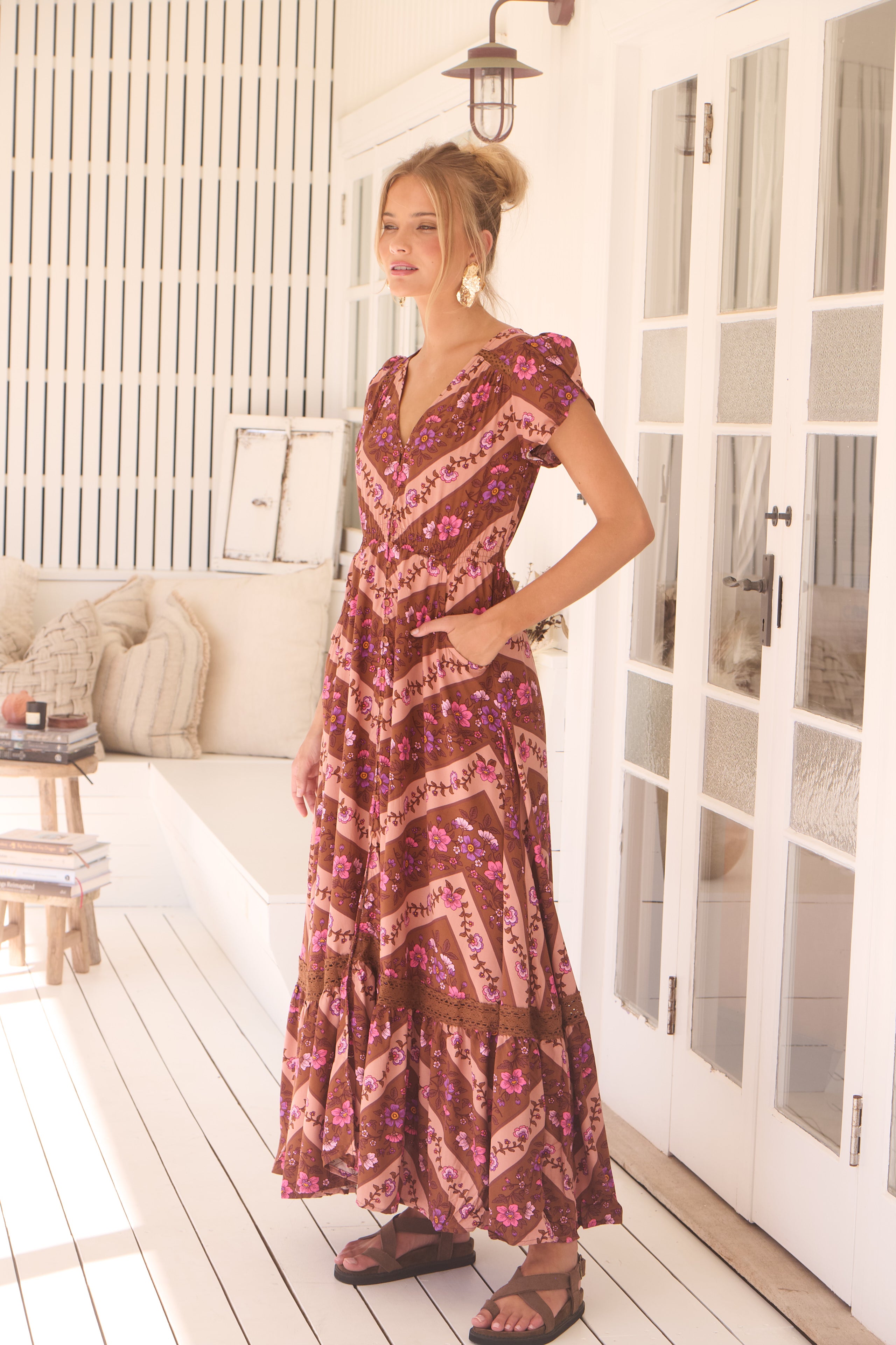 JAASE | SAVANNAH CARMEN MAXI DRESS | Bohemian Love Runway