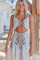 JAASE | DAYLILIES WHITE LINEN BIANCA MAXI DRESS | Bohemian Love Runway